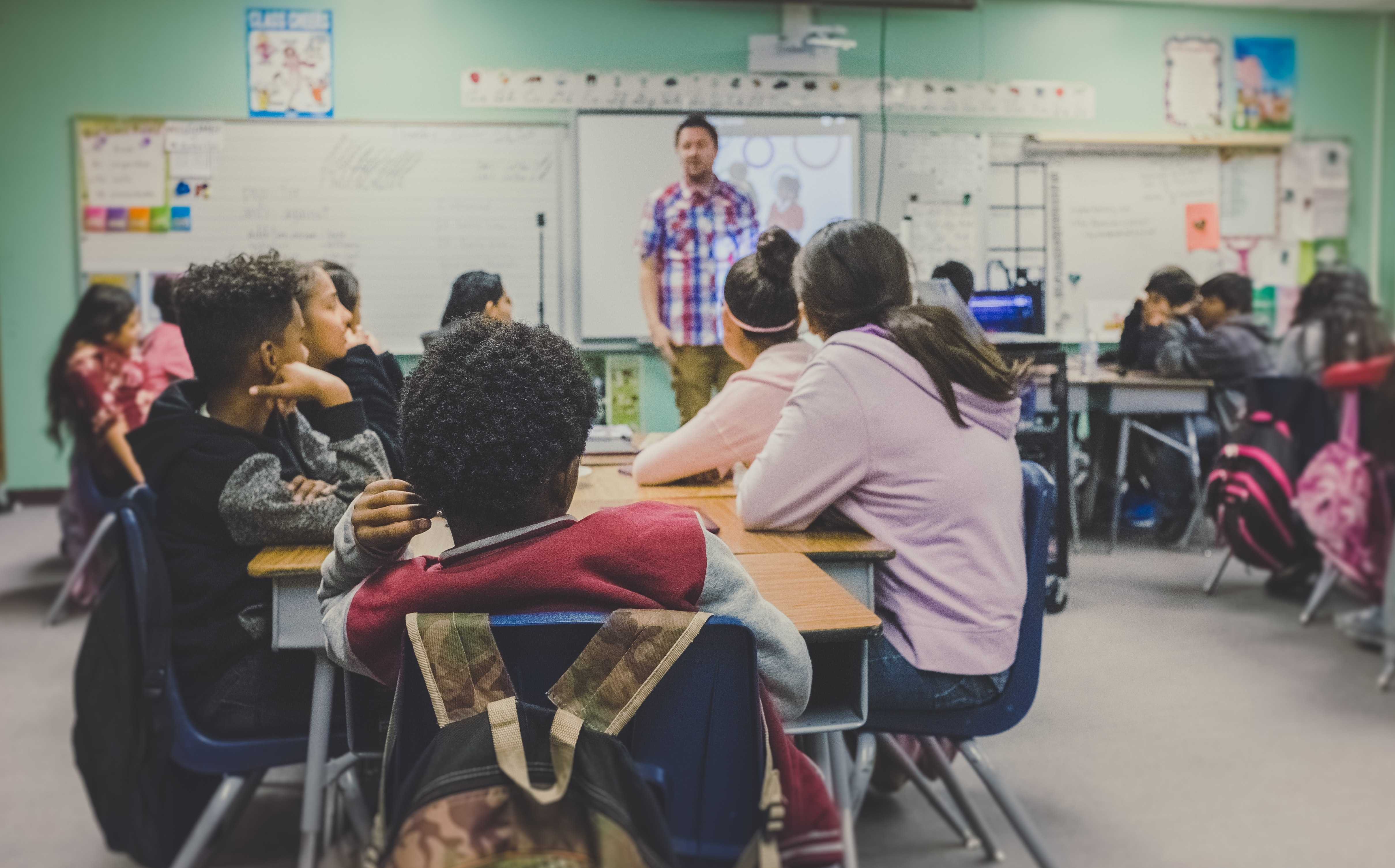 Kids in a classroom